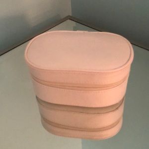 White Travel Jewelry Container